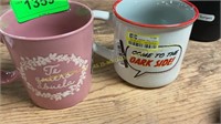 2 ct. Coffee Mugs, Star Wars & “ Te Quiero A