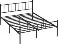 Queen Metal Bed Frame  14 Height  No Box Spring