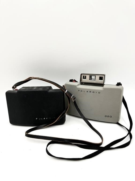 Two Vintage Polaroid Land Cameras
