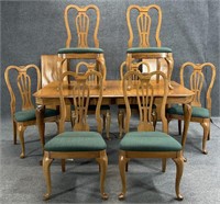PA House Oak Table & 8 Chairs
