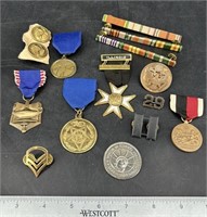 Lot Of Vintage Military Pendants