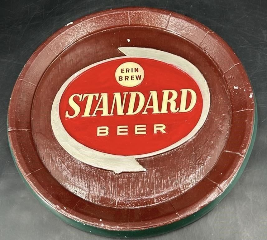 Vintage Erin Standard Beer Ceramic Advertising