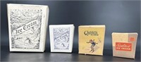 4 Antique Cardboard Ice Cream Boxes Chases, Seal