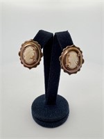 Costume Jewelry Cameo Earrings