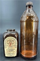 Antique Tobacco Scotch Snuff Bottle & Clorox