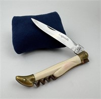 Laguiole France Inox Pocket Knife Corkscrew