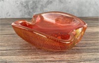 Mid Century Murano Sommerso Art Glass Bowl