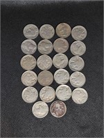 Lot of 22 Buffalo Nickels