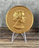 1865 Andrew Johnson Indian Peace Medal