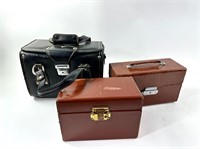 Leather Camera Bag And Boxes