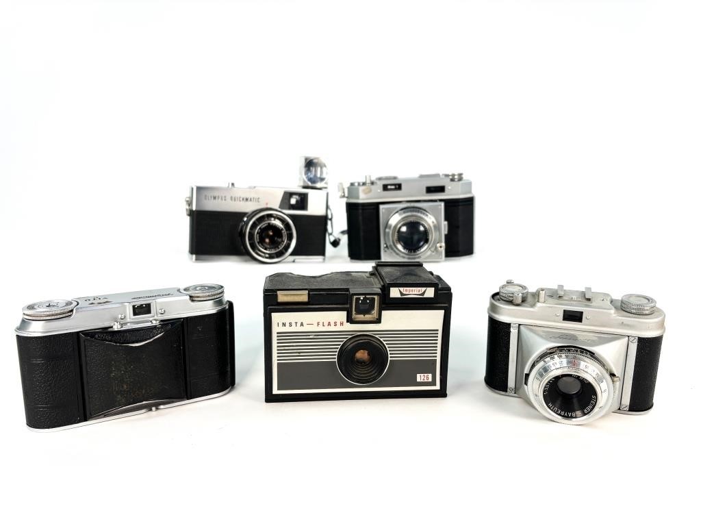 Various Assortment of Vintage Cameras
