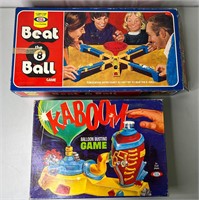 Ideal 1975 Beat the 8 Ball & 1965 Kaboom Games