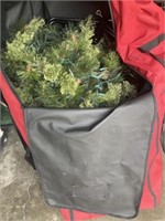 Canvas Roller bag with Lighted Christmas Tree
