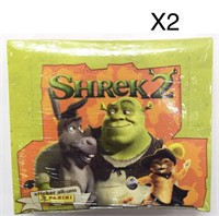 2pk of 48 Shrek2 sticker album Panini