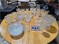 30 + Fostoria glass serving set