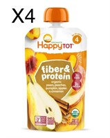 4Pack Organic HappyTot Fibre And Protein Organic