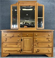 Webb Pine Dresser w/ Mirror