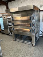 Miwe triple stack deck oven steam injected