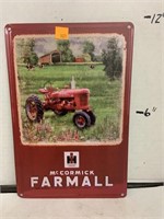 International Harvester Farmall Metal Sign