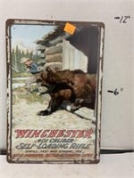 Winchester Self Loading Rifle Metal Sign