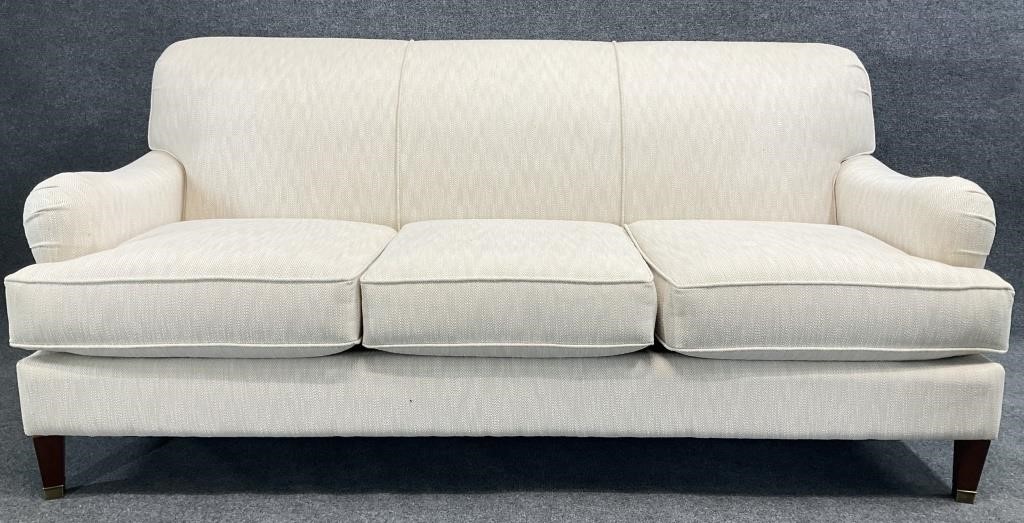 Modern Bassett Tight Back 3 Cushion Sofa