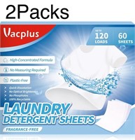 2Packs Vacplus Laundry Detergent Natural - (120