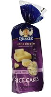 Quaker, Rice Cakes, White Cheddar, 5.5oz Bag B/B