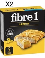 2Packs of FIBRE 1 Delights Bars Lemon Flavour,
