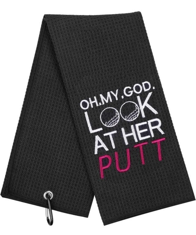 Funny Golf Towel, Oh My God Look at Her Putt