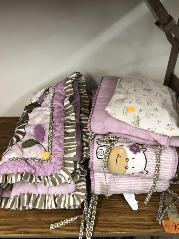 Baby Crib Set - Blanket, Sheet, Bumpers