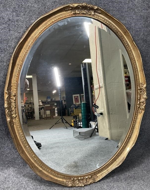 Beveled Oval Hanging Mirror