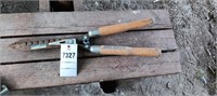 WL pruners wood handle
