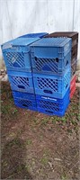 WL 12pc poly milk crates morning glory farm made