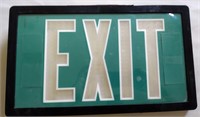 Vinage WOW! Green Light Up EXIT Sign 9" x 14"
