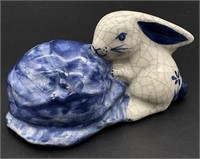 Dedham Pottery Potting Shed Rabbit Figure