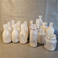 Old Glass Bottles & Jars -small