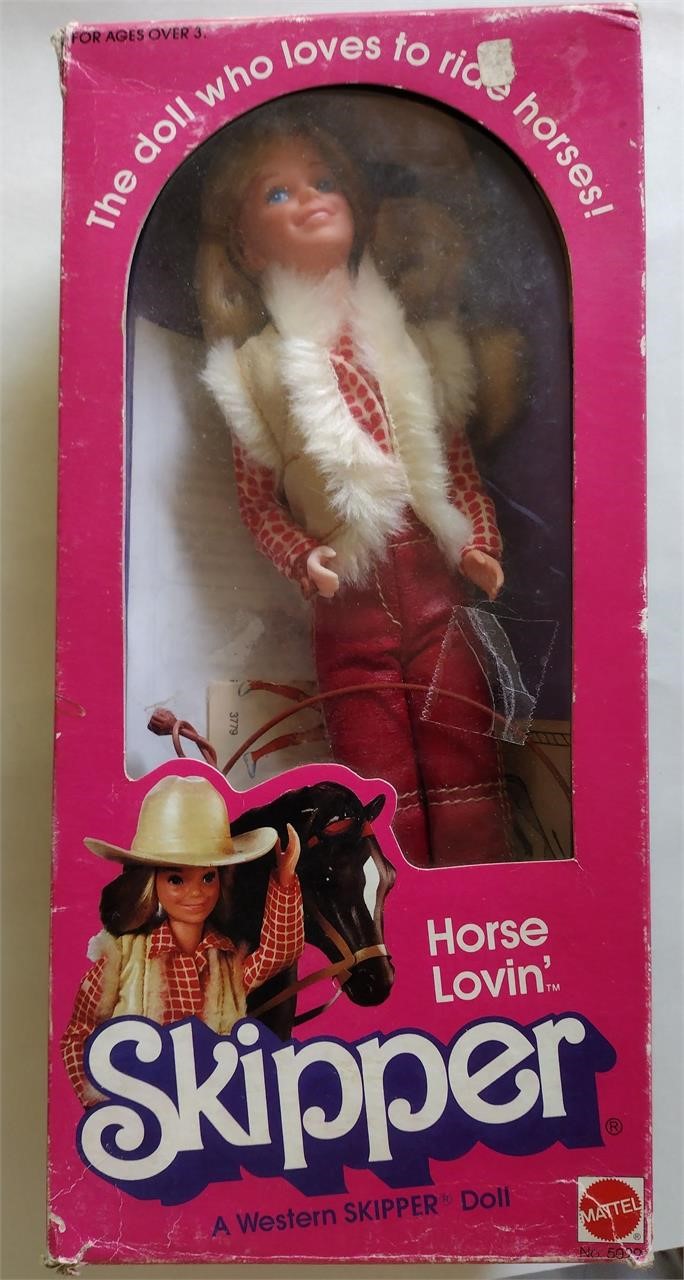1982 Horse Lovin SKIPPER Doll in Original Box!