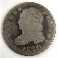 1820 US Capped Bust Silver Dime
