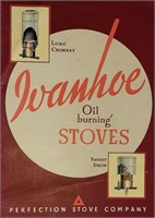 Vintage Ivanhoe Wood Burning Stove Advertisement