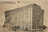 Vintage Hotel London Ontario Canada Post Card