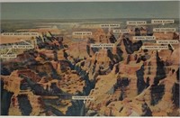 1937 Air View of the Grand Canyon Post Card