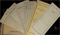 Lot of 7 Antique Legal Life Ins Policy Contract of