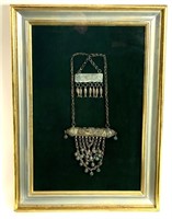 Amulet Necklace with Beading in Frame