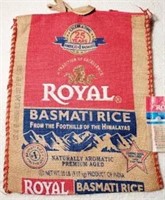 Royal Basmati R Royal Basmati Rice Burlap Sack Bag