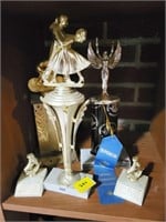 5 ASSORTED TROPHIES