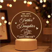 NEW Daughter & Father Acrylic Night Light