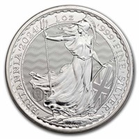 2024 1 oz Silver Britannia Coin BU (King Charles I