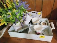 SEED AND TOOL TRAY, FLOWER POTS, ETC.