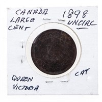 Canada Victoria 1898 UNC One Cent Coin