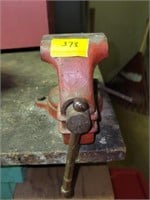 WORK TABLE W/COLUMBIAN BENCH VISE